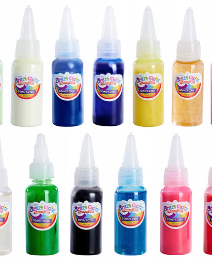 AQUA GELZ XXL didelis kūrybinis rinkinys, 13 spalvų gelių, 3D gyvūnėliai ir formelės