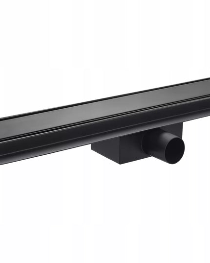 AQUAUNO 2in1 LINIJINIS NUOTEKŲ KANALAS 60 cm ŽEMAS SIFONAS 52mm JUODAS