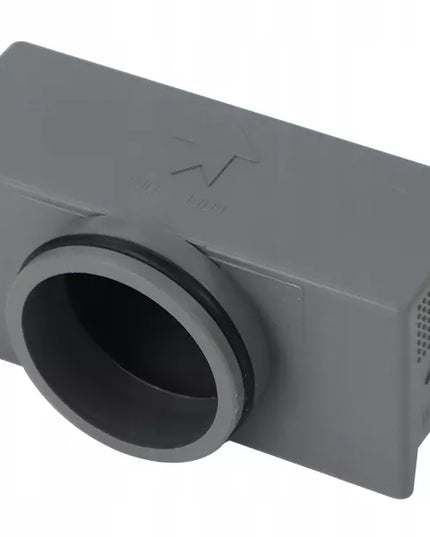 AQUAUNO 2 viename Linijinis nuotekų latakas 80 cm Žemas sifonas 52 mm Didelis pralaidumas