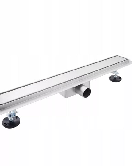 AQUAUNO 2 viename Linijinis nuotekų latakas 80 cm Žemas sifonas 52 mm Didelis pralaidumas