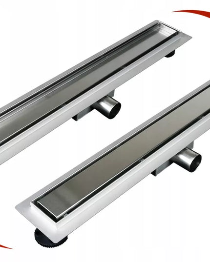 AQUAUNO 2 viename Linijinis nuotekų latakas 80 cm Žemas sifonas 52 mm Didelis pralaidumas