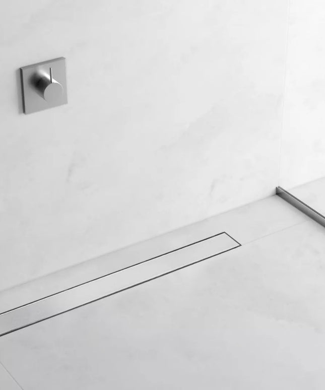 AQUAUNO 2 viename Linijinis nuotekų latakas 80 cm Žemas sifonas 52 mm Didelis pralaidumas