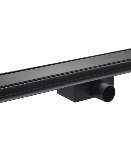 AQUAUNO 2in1 linijinis latakas 90 cm žemas sifonas 52mm juodas