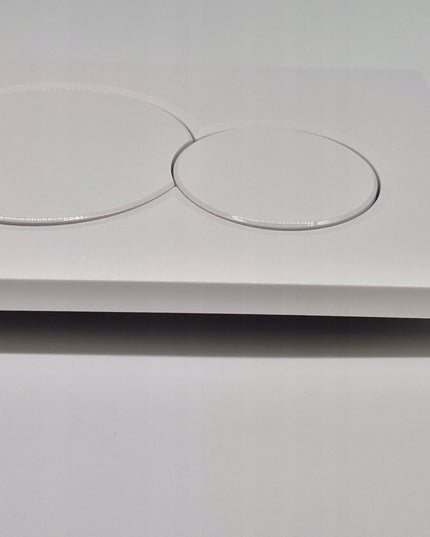 AQUAUNO Mygtukas vandens nuleidimui WC GEBERIT SIGMA matinės baltos spalvos apvalūs mygtukai