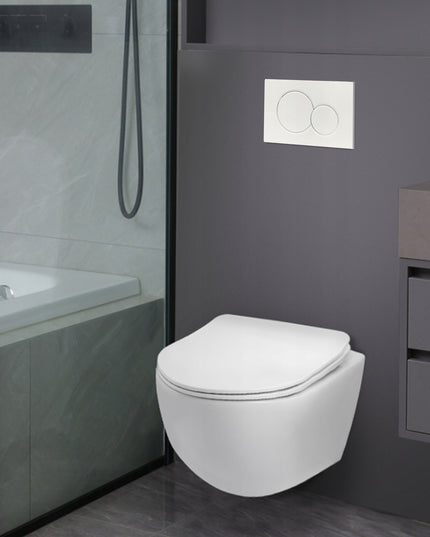 AQUAUNO Mygtukas vandens nuleidimui WC GEBERIT SIGMA matinės baltos spalvos apvalūs mygtukai