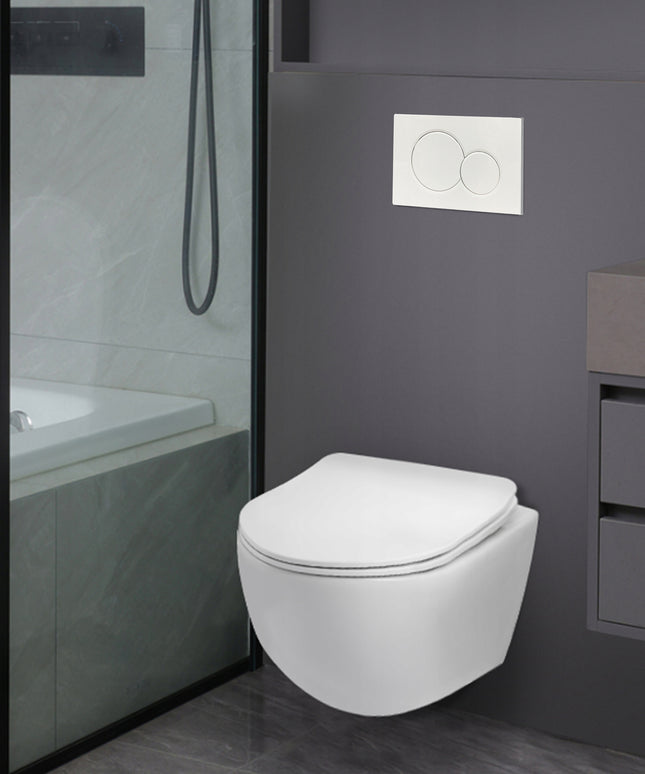 AQUAUNO Mygtukas vandens nuleidimui WC GEBERIT SIGMA matinės baltos spalvos apvalūs mygtukai