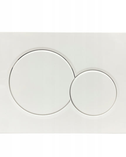 AQUAUNO Mygtukas vandens nuleidimui WC GEBERIT SIGMA matinės baltos spalvos apvalūs mygtukai