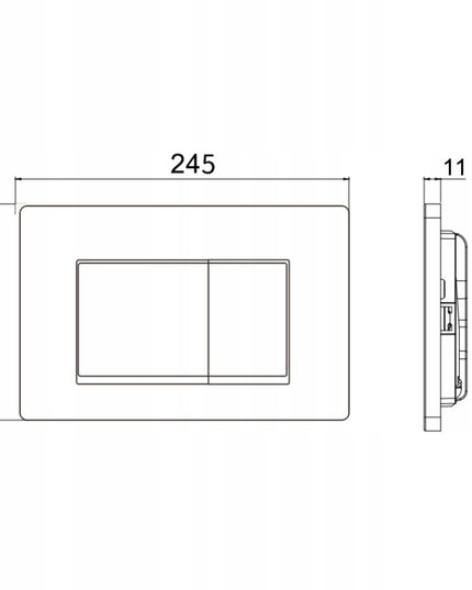 AQUAUNO tualeto nuleidimo mygtukas GEBERIT SIGMA chromas