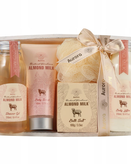 AURORA Dovanų rinkinys Dušo želė Balzamas Šveitiklis Vonios druska