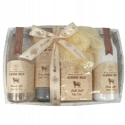 AURORA Dovanų rinkinys Dušo želė Balzamas Šveitiklis Vonios druska