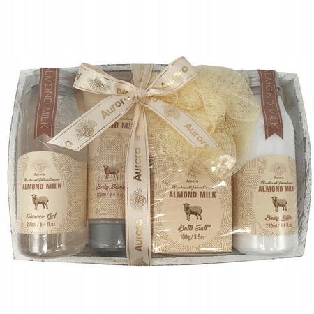 AURORA Dovanų rinkinys Dušo želė Balzamas Šveitiklis Vonios druska