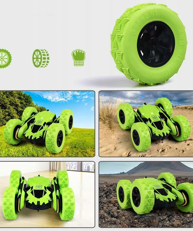 OWL-TECH ATOM MAX 360 akrobatinis nuotoliniu būdu valdomas automobilis su 2,4 GHz pulteliu ir 700 mAh akumuliatoriumi