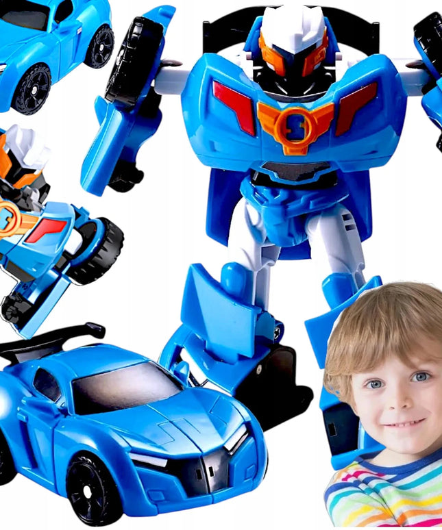 WKS transformuojamas robotas-automobilis 2 viename, figūrėlė, mėlynas