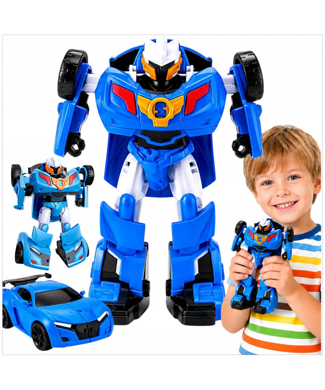 WKS transformuojamas robotas-automobilis 2 viename, figūrėlė, mėlynas