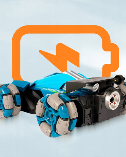 Nuotoliniu būdu valdomas RC automobilis „MalPlay Rhino Stunt Drift 4×4“ su gestų valdymu, 360° driftu ir LED šviesomis