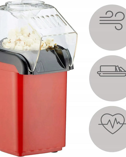 1200 W kukurūzų spragėsių gaminimo aparatas, raudonas