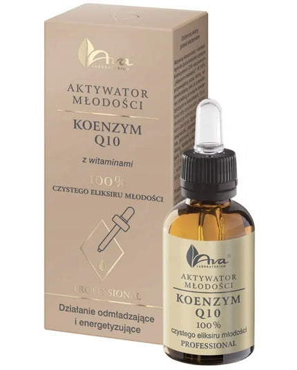 AVA Aktywator Młodości koncentratas serumas su kofermentu Q10 ir vitaminais, 30 ml
