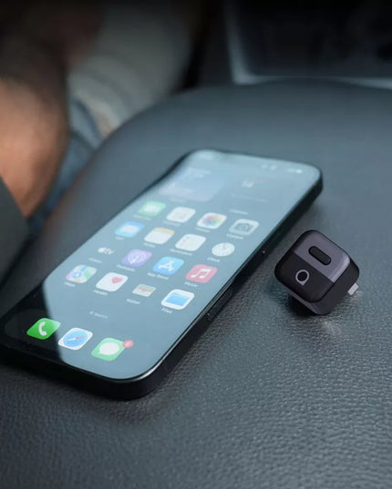 Belaidis Android Auto ir CarPlay adapteris automobiliui WiFi 6, skirtas 2 telefonams 2-in-1