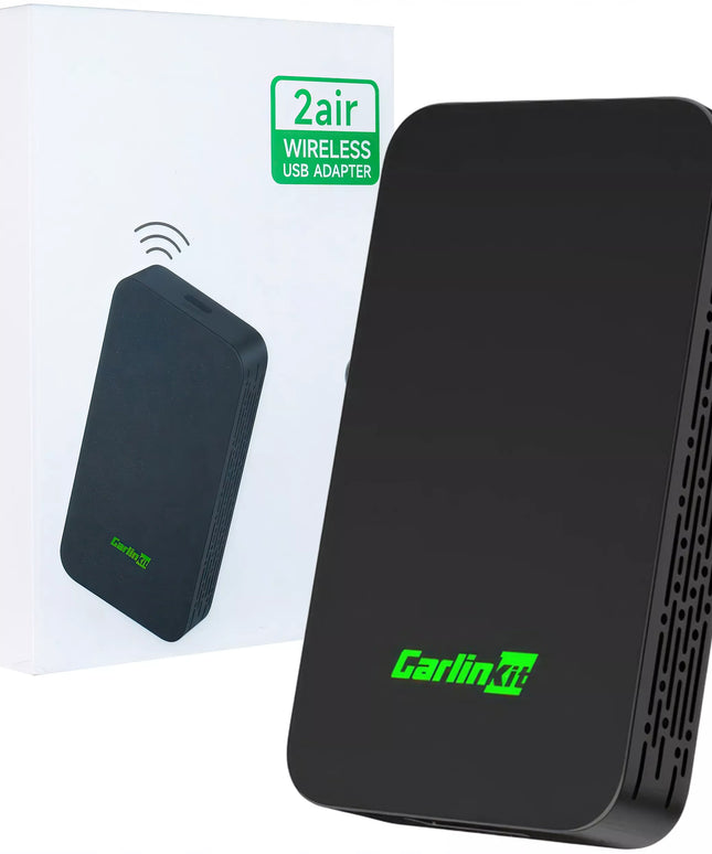 Belaidis „Carlinkit 5.0 (2Air-T)“ adapteris su RGB apšvietimu, skirtas „CarPlay“ ir „Android Auto“