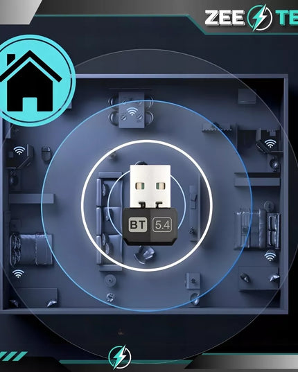 Bluetooth USB 5.4 adapteris, mini siųstuvas-imtuvas kompiuteriui