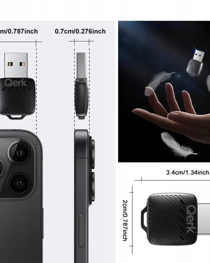 Belaidis „CarPlay“ adapteris 5 GHz Plug&Play iOS/Android Auto „Wi-Fi 6“ USB