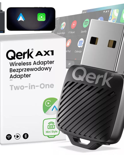 Belaidis „CarPlay“ adapteris 5 GHz Plug&Play iOS/Android Auto „Wi-Fi 6“ USB