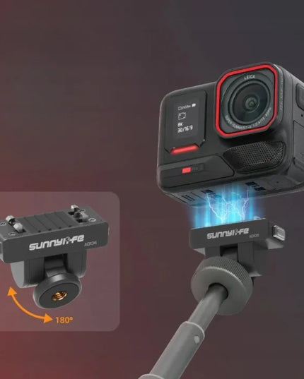 Magnetinis 1/4 col. adapteris ir laikiklis, skirtas Insta360 X4 Air/X5, Ace Pro 2/1/Ace