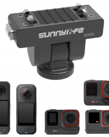 Magnetinis 1/4 col. adapteris ir laikiklis, skirtas Insta360 X4 Air/X5, Ace Pro 2/1/Ace