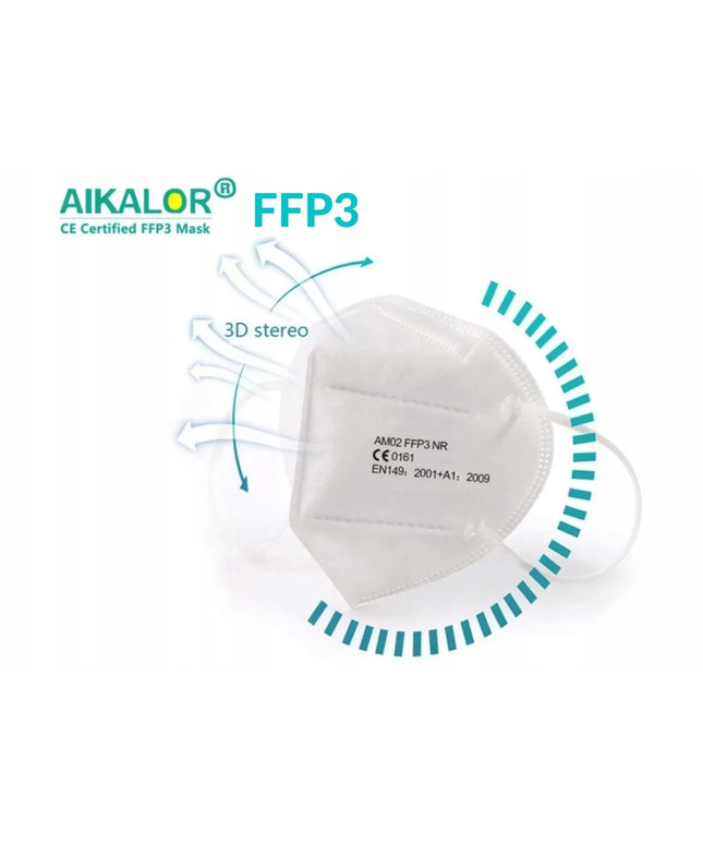 Apsauginė kaukė AM02 FFP3 NR, 10 vnt.