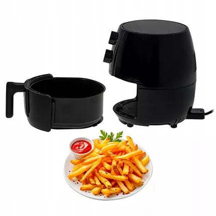 Karšto oro gruzdintuvė Adler 2,5 l, 1600 W, reguliuojama temperatūra 80–200 °C