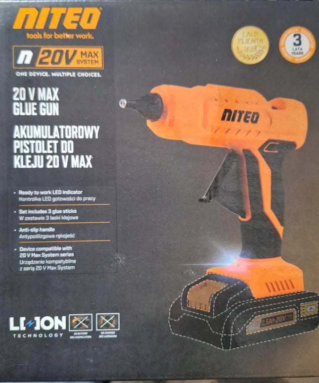 Akumuliatorinis klijų pistoletas Niteo Tools 20V 11mm