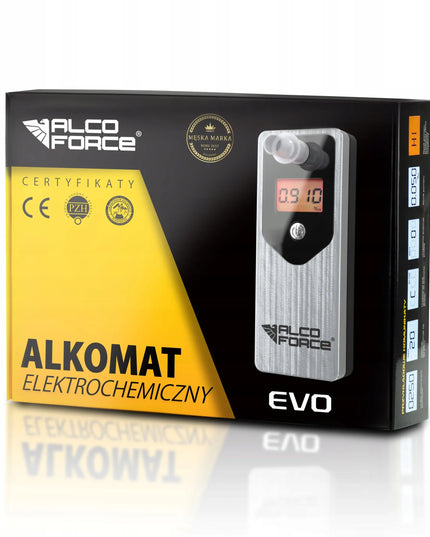 Alkoholi matuoklis AlcoForce EVO + kandikliai + kalibravimas