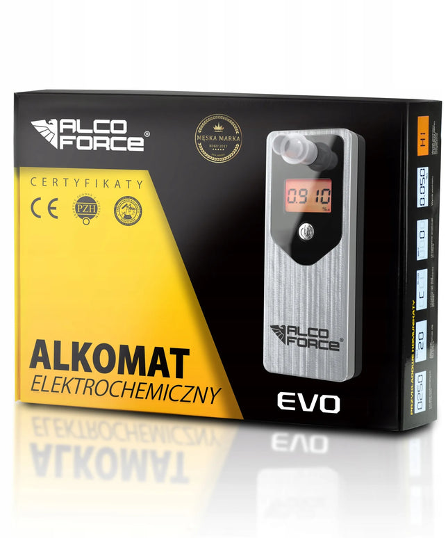 Alkoholi matuoklis AlcoForce EVO + kandikliai + kalibravimas