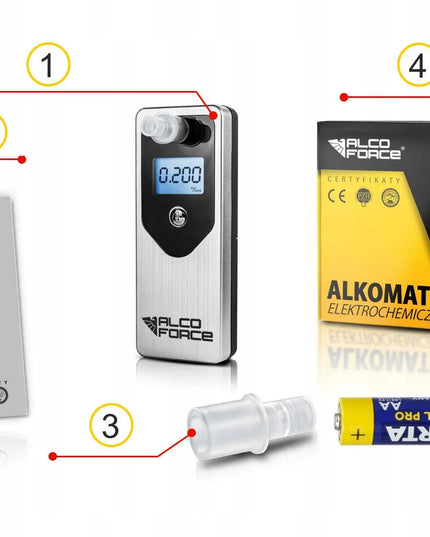 Alkoholi matuoklis AlcoForce EVO + kandikliai + kalibravimas