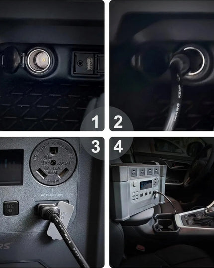 „Allpowers R2500“ nešiojama energijos stotelė su automobilio kabeliu