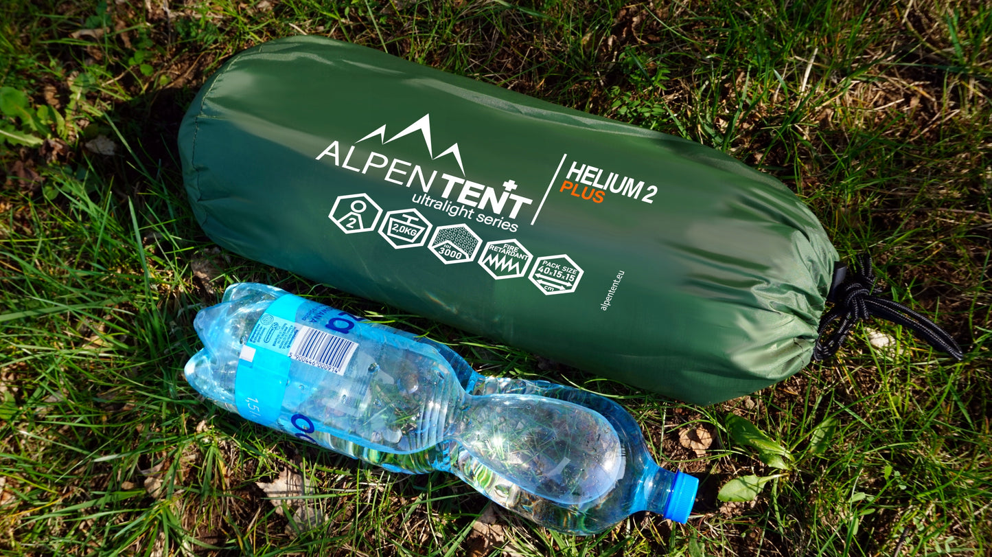 AlpenTent Helium 2 Plus - Ultralengva dviguba palapinė