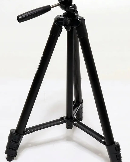 Aliuminis lengvas trikojis 39–135 cm, 0,5 kg, 3 viename + BT nuotolinio valdymo pultelis, telefono laikiklis + KREPŠYS