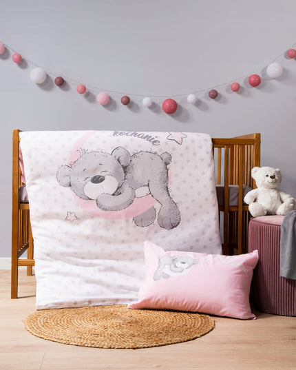 Antialerginis bambuko / medvilnės 100x135 antklodės užvalkalas  + 60x40 pagalvės užvalkalas.