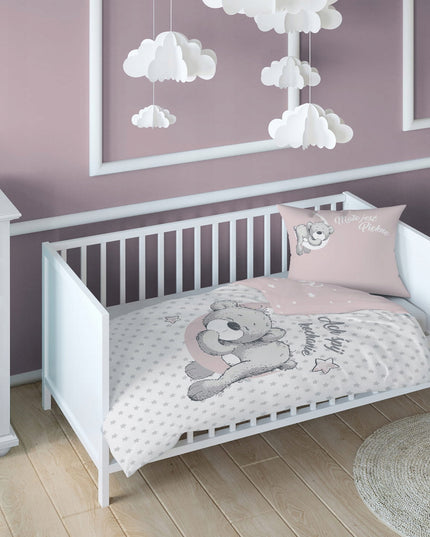 Antialerginis bambuko / medvilnės 100x135 antklodės užvalkalas  + 60x40 pagalvės užvalkalas.