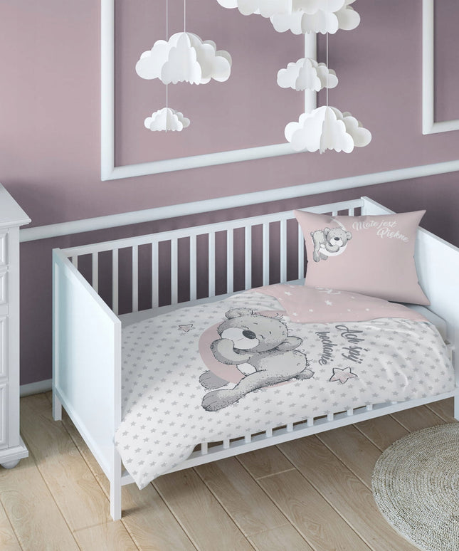 Antialerginis bambuko / medvilnės 100x135 antklodės užvalkalas  + 60x40 pagalvės užvalkalas.