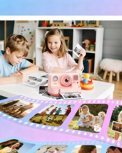 Skaitmeninis momentinis fotoaparatas vaikams su spausdintuvu + papildymai