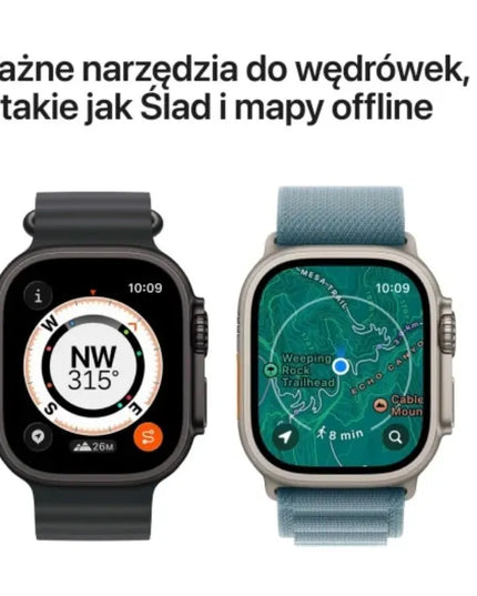 Apple Watch Ultra 3 GPS + Cellular 49 mm, natūralaus titano korpusas