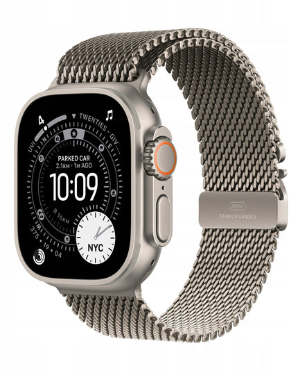 Apple Watch Ultra 3 GPS + Cellular 49 mm, natūralaus titano korpusas