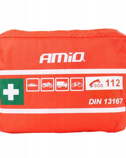 Kompaktiška automobilio pirmosios pagalbos vaistinėlė DIN 13167 AMIO-01692