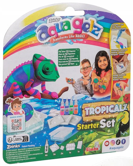Simba Aqua Gelz kūrybinio želio rinkinys „Tropikai“ su gyvūnų formelėmis 632259