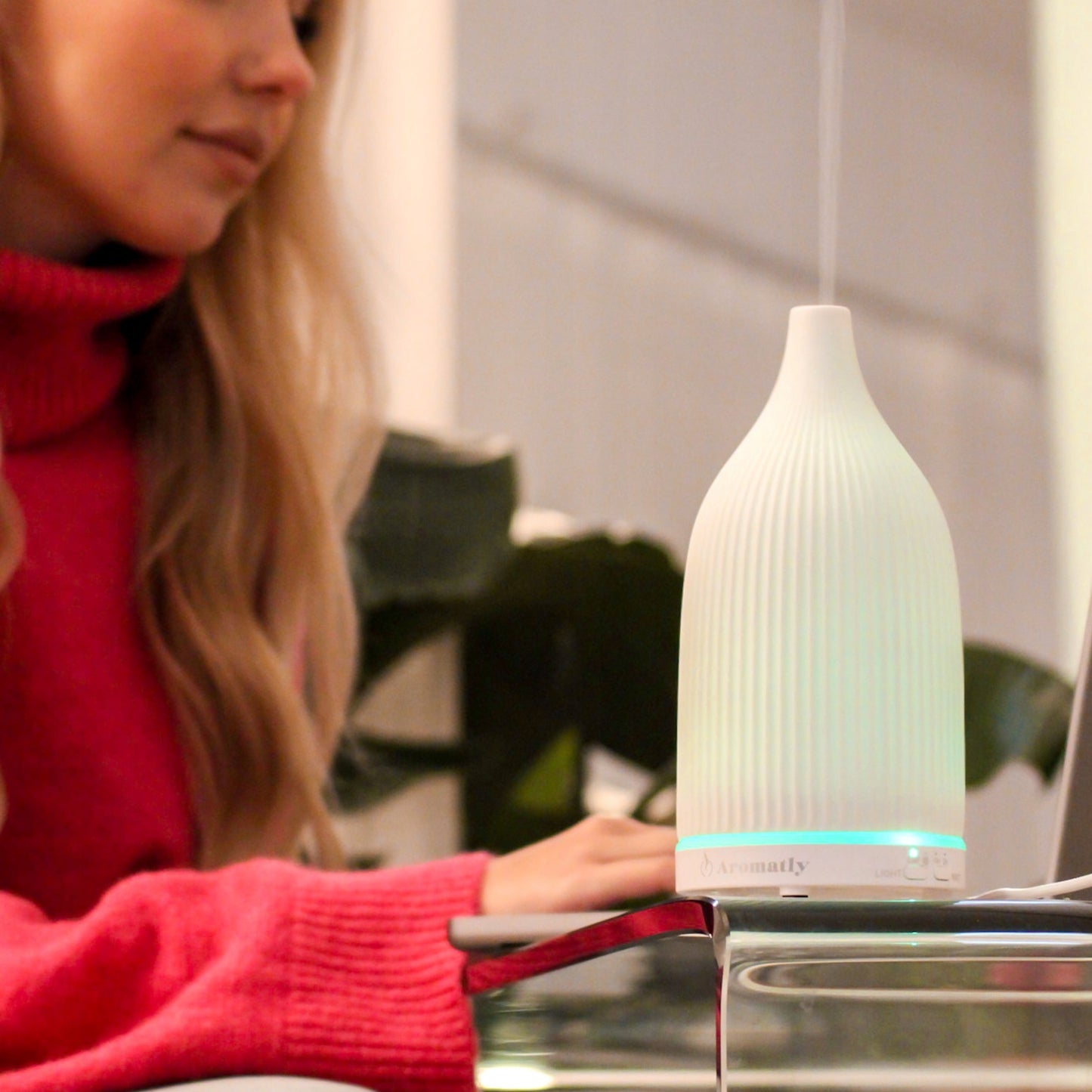 Aromatly Keraminis Kvapų Difuzorius Aromaterapijai Naktinė Lemputė | DOVANA