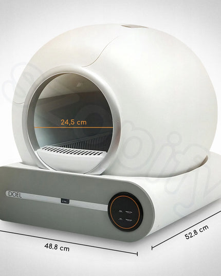 Automatinė kraiko dėžė DOEL T25 Smart WIFI APP 65 l, bekvapė, saugi