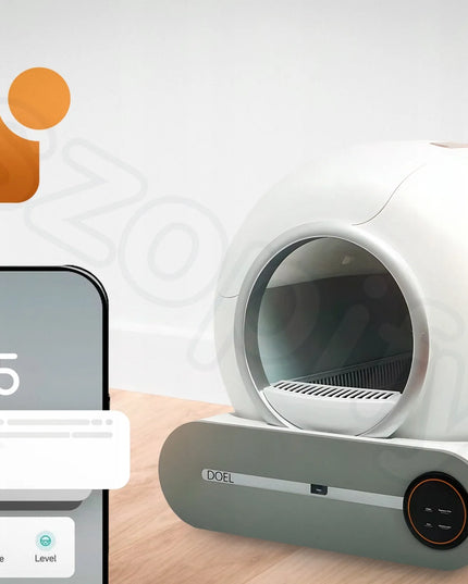 Automatinė kraiko dėžė DOEL T25 Smart WIFI APP 65 l, bekvapė, saugi