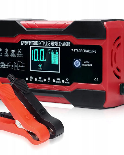 Automatinis 12 V / 24 V akumuliatorių įkroviklis