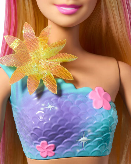 BARBIE DREAMTOPIA undinė su žydinčiomis gėlėmis, blondinė